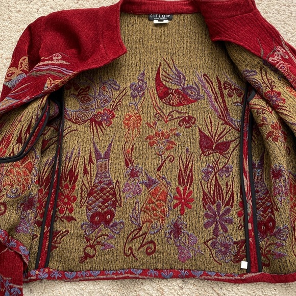 Citron Rayon Jacket. Size L. - Picture 7 of 11